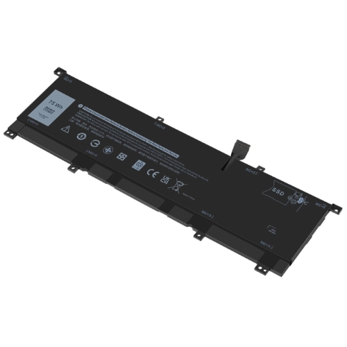 08N0T7, 0TMFYT replacement Laptop Battery for Dell Precision 5530 2-in-1, XPS 15 2-in-1, 11.4 V, 6 cells, 6570 Mah / 75 Wh