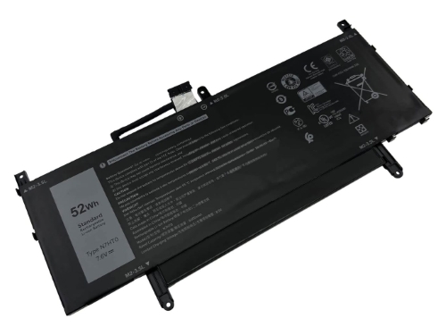 08NFC7, 2ICP4/60/80-2 replacement Laptop Battery for Dell Latitude 15 9510 06DF2, Latitude 15 9510 12NTW, 4 cells, 7.6v, 52wh