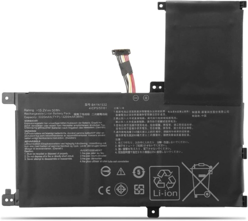 0B200-02010100, 0B200-02010400 replacement Laptop Battery for Asus Q504U, Q504UA, 4 cells, 15.2v, 3200mah / 50wh