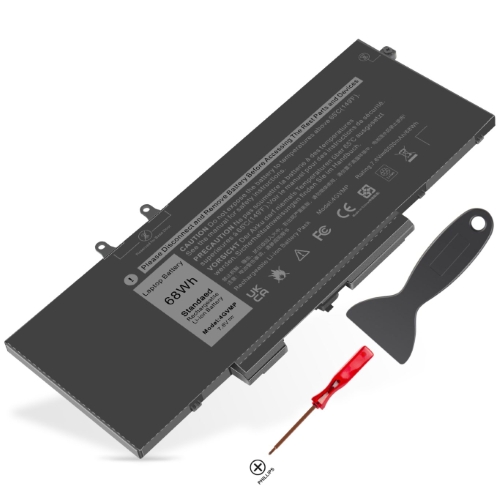 4GVMP replacement Laptop Battery for Dell Latitude 5400 5500, Precision 3540 Series, 4 cells, 7.6v, 68wh