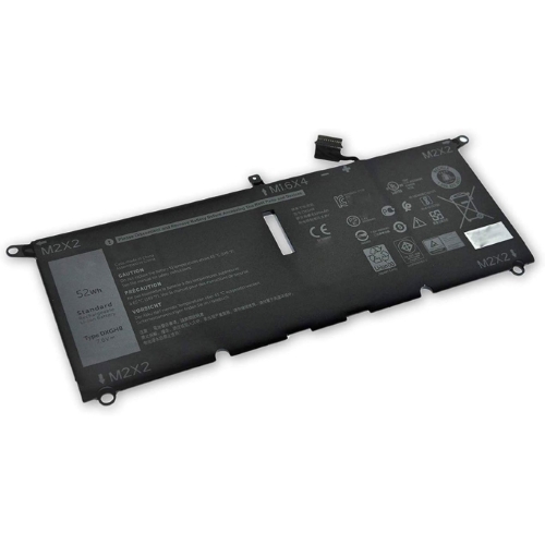 0H754V, DXGH8 replacement Laptop Battery for Dell PS 13-9380, XPS 13 2018, 7.6v, 52wh