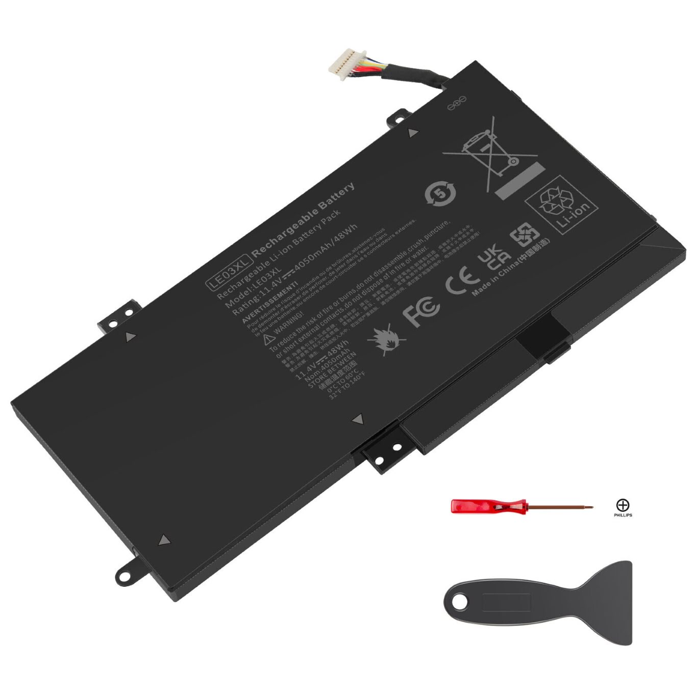 796220-541, 796220-831 replacement Laptop Battery for HP Envy X360 M6-W010dx, Envy X360 M6-W101dx, 3 cells, 11.4v, 48wh