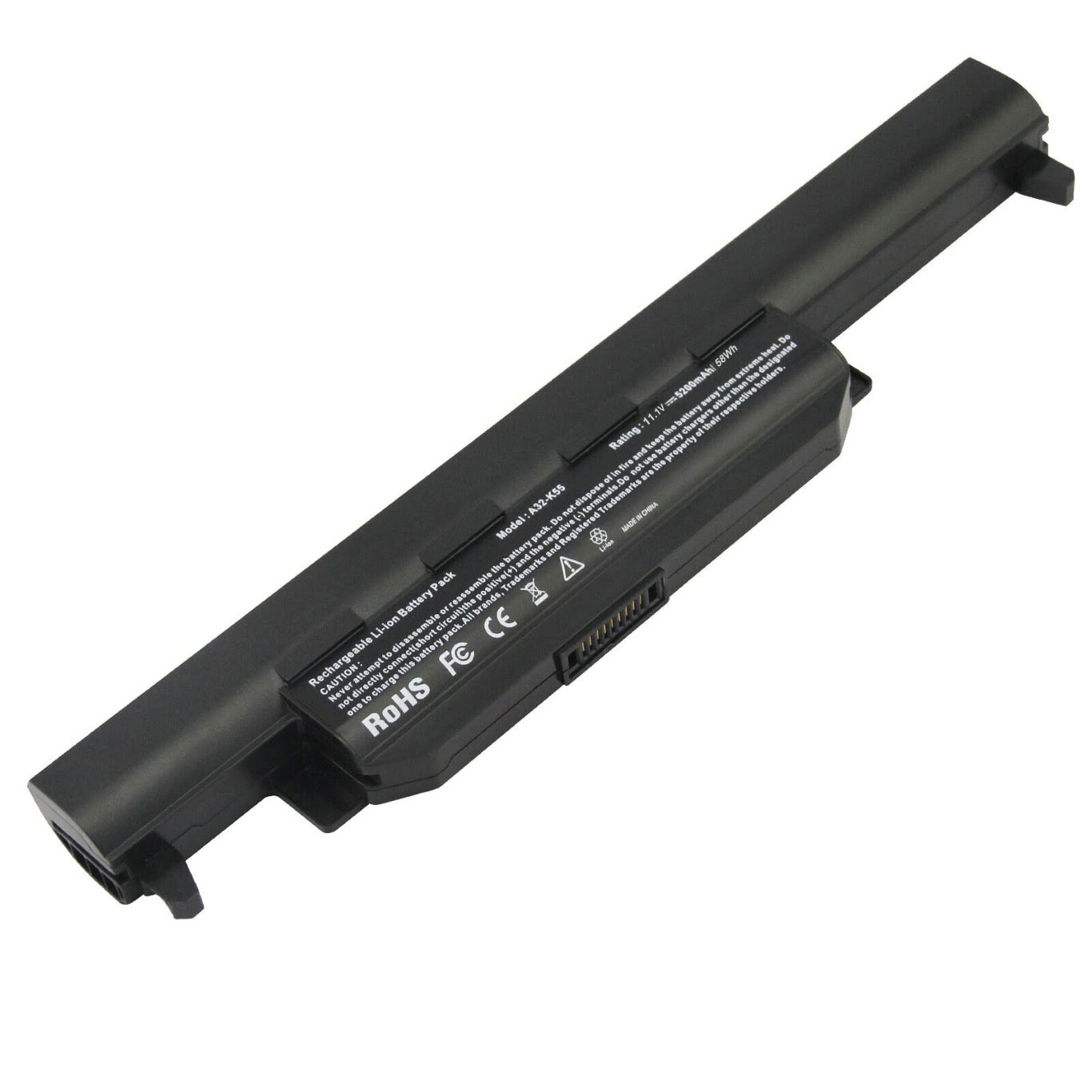 A32-K55, A33-K55 replacement Laptop Battery for Asus A45, A45D, 11.1 V, 6 cells, 5200 Mah