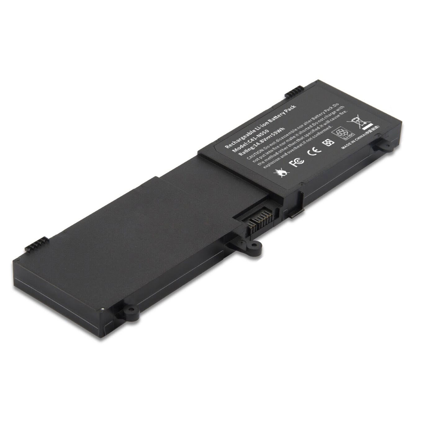 C41-N550 replacement Laptop Battery for Asus G550, G550J, 4 cells, 14.8V, 59wh