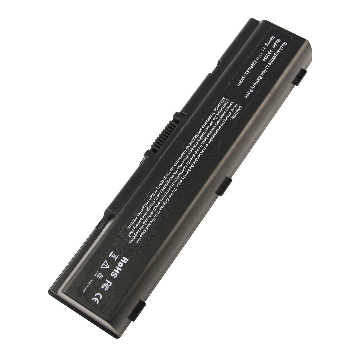 PA3533U-1BAS, PA3533U-1BRS replacement Laptop Battery for Toshiba Dynabook AX/52E, Dynabook AX/52F, 11.1 V, 6 cells, 5200 Mah