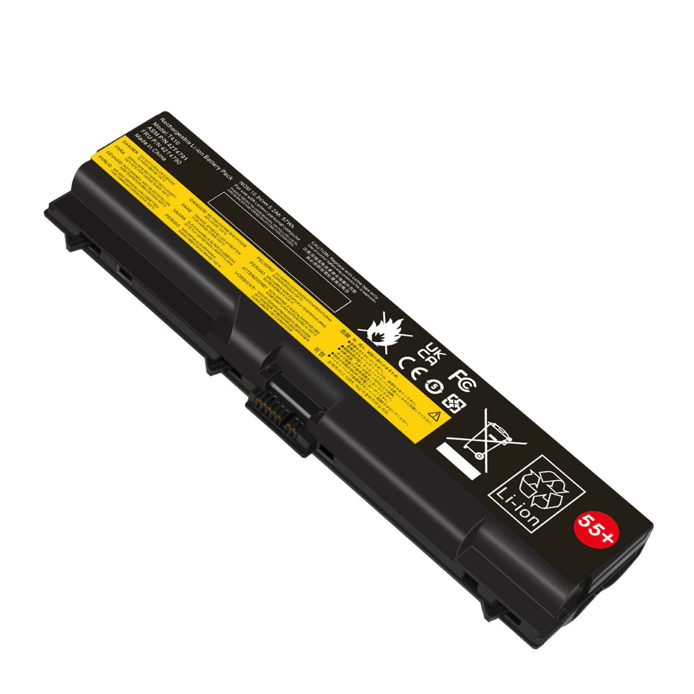 42T4235, 42T4731 replacement Laptop Battery for Lenovo ThinkPad E40, ThinkPad E50, 11.1 V, 6 cells, 5200 Mah