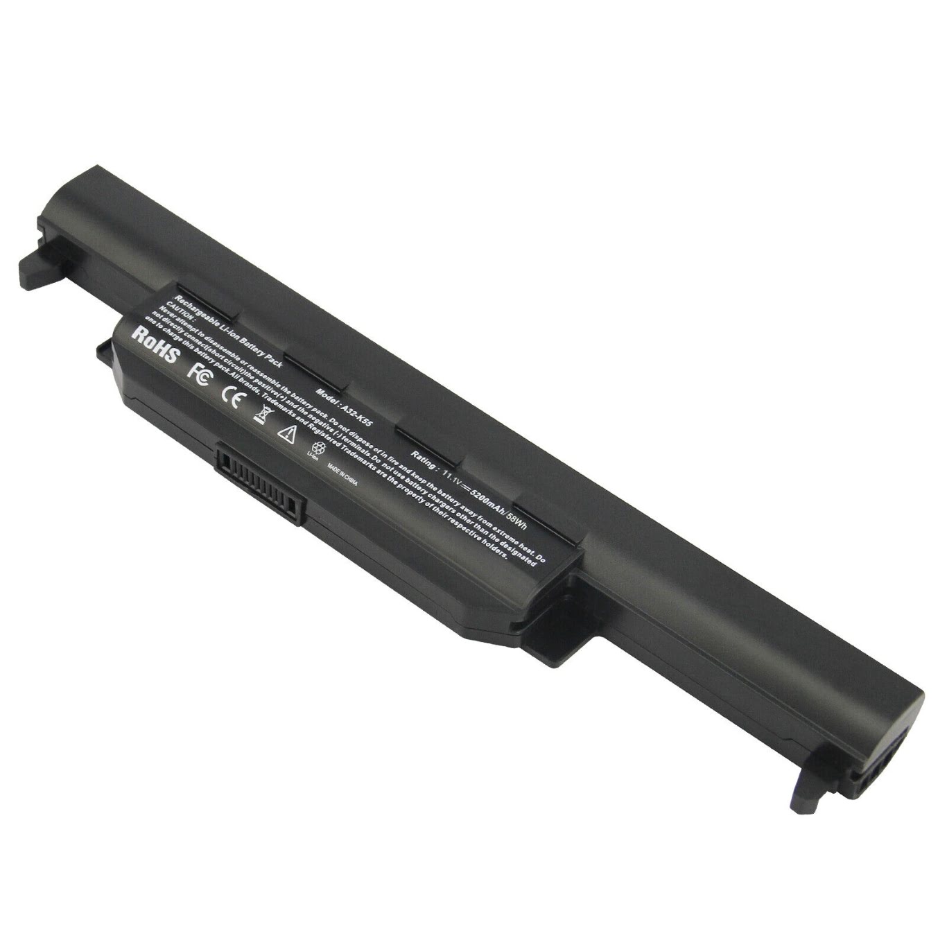 A32-K55, A33-K55 replacement Laptop Battery for Asus A45, A45D, 6 cells, 11.1 V, 5200 Mah