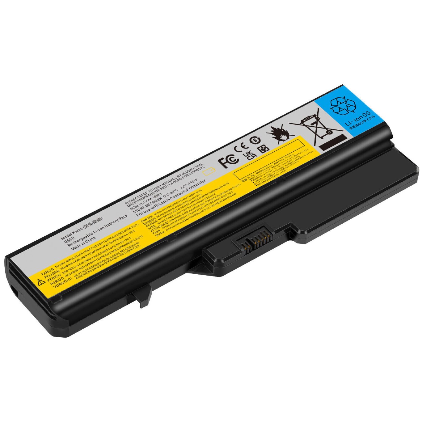 121001071, 121001091 replacement Laptop Battery for Lenovo 06779UU, 06779XU, 11.1 V, 6 cells, 5200 Mah