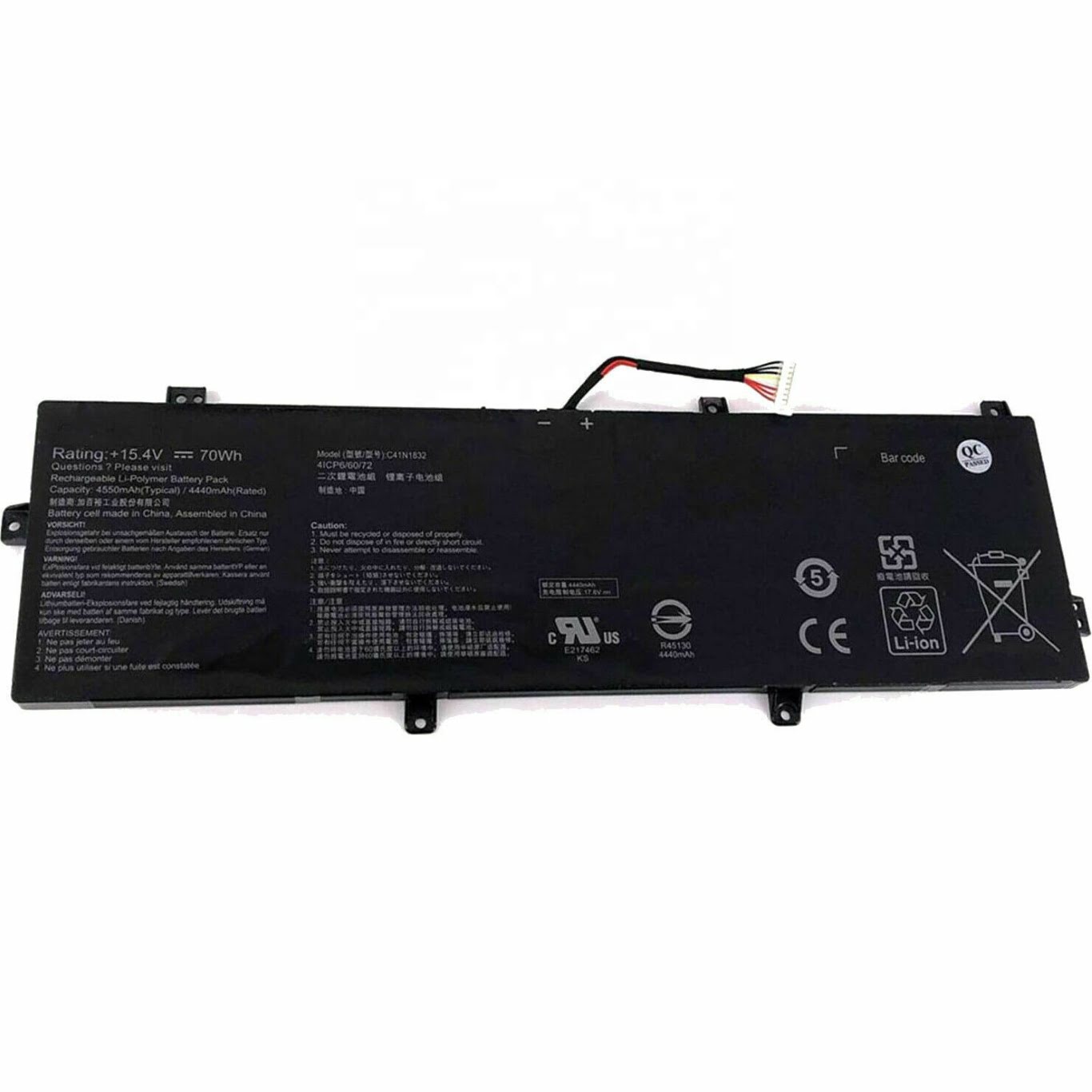 0B200-03330, 0B200-03330100 replacement Laptop Battery for Asus P3540FB, P3540FB-BQ0033, 4 cells, 15.4v, 70wh