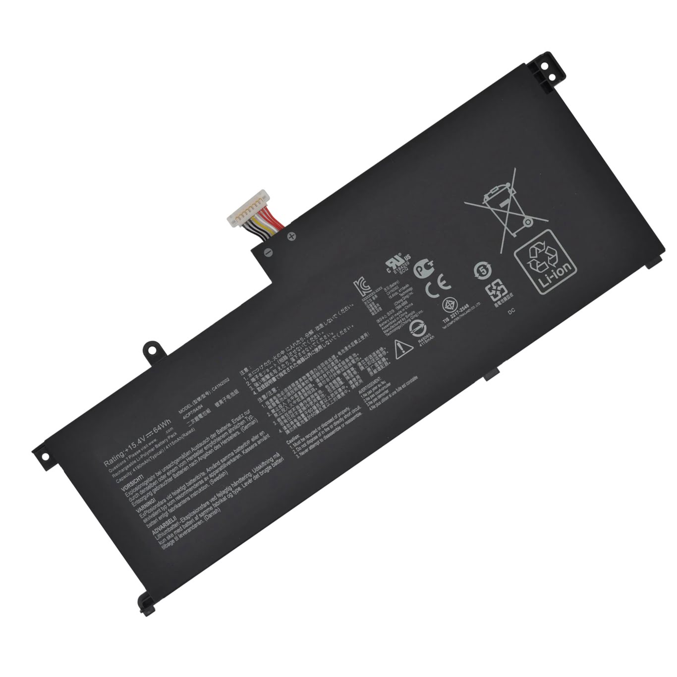 0B200-03770100, C41N2002 replacement Laptop Battery for Asus UX535LH-BH74, UX535LH-BN002T, 4 cells, 15.4v, 4155mah / 64wh