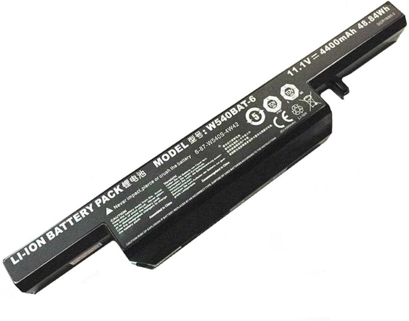 6-87-W540S-427, 6-87-W540S-4271 replacement Laptop Battery for Clevo Aquado M1519, Nexoc B509II, 11.1V, 6 cells, 4400mah / 48.84wh