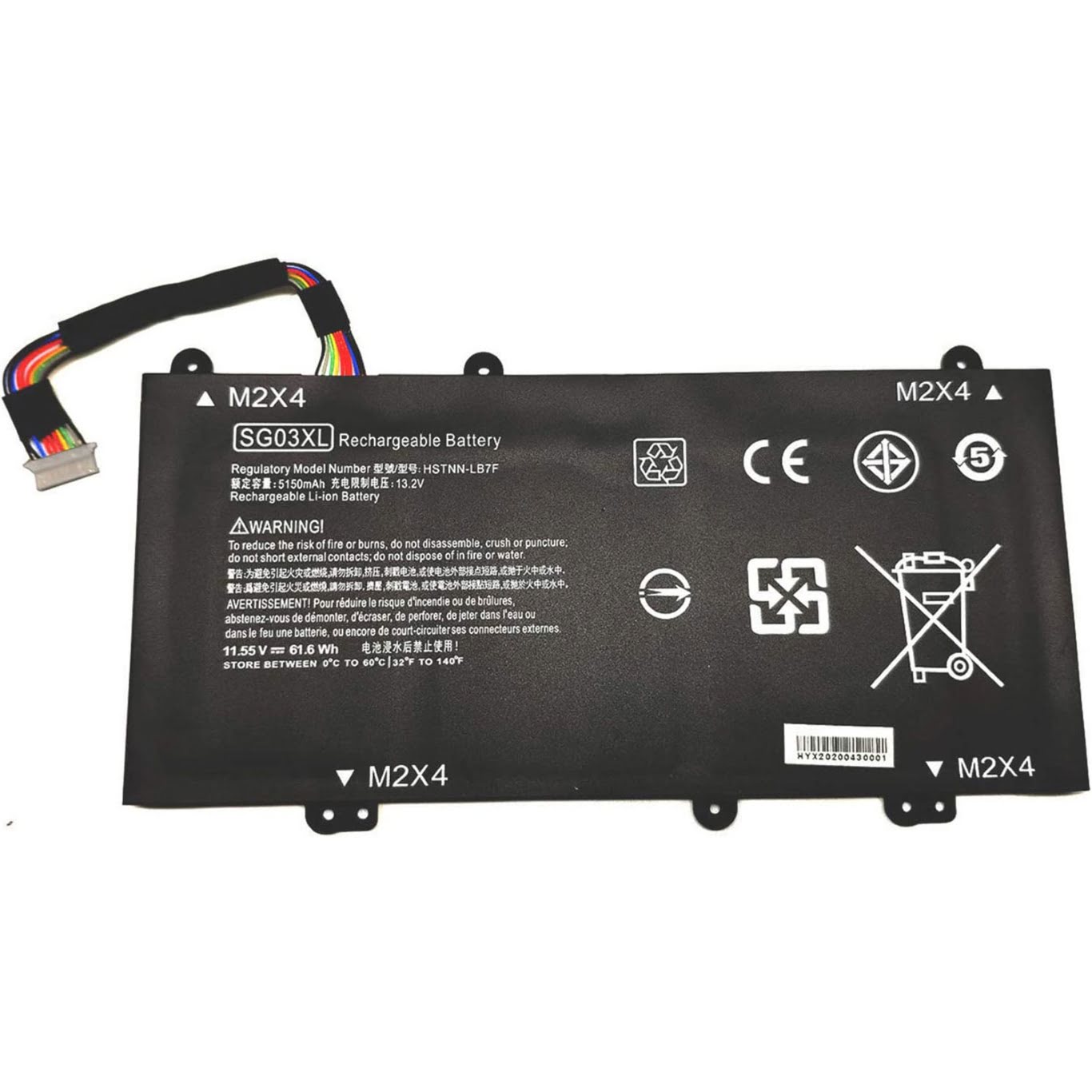 849048-421, 849049-421 replacement Laptop Battery for HP Envy 17-U011NR, Envy 17-U018CA, 11.55v, 61.6wh