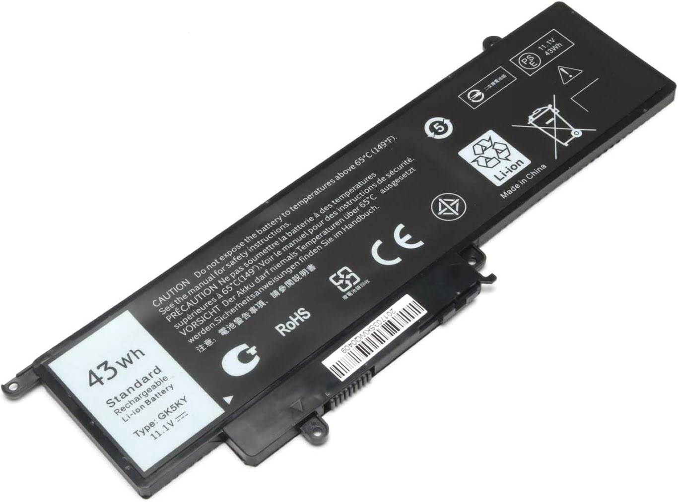 04K8YH, 092NCT replacement Laptop Battery for Dell INS11WD-5108T, INS11WD-5208T, 11.1V, 43wh