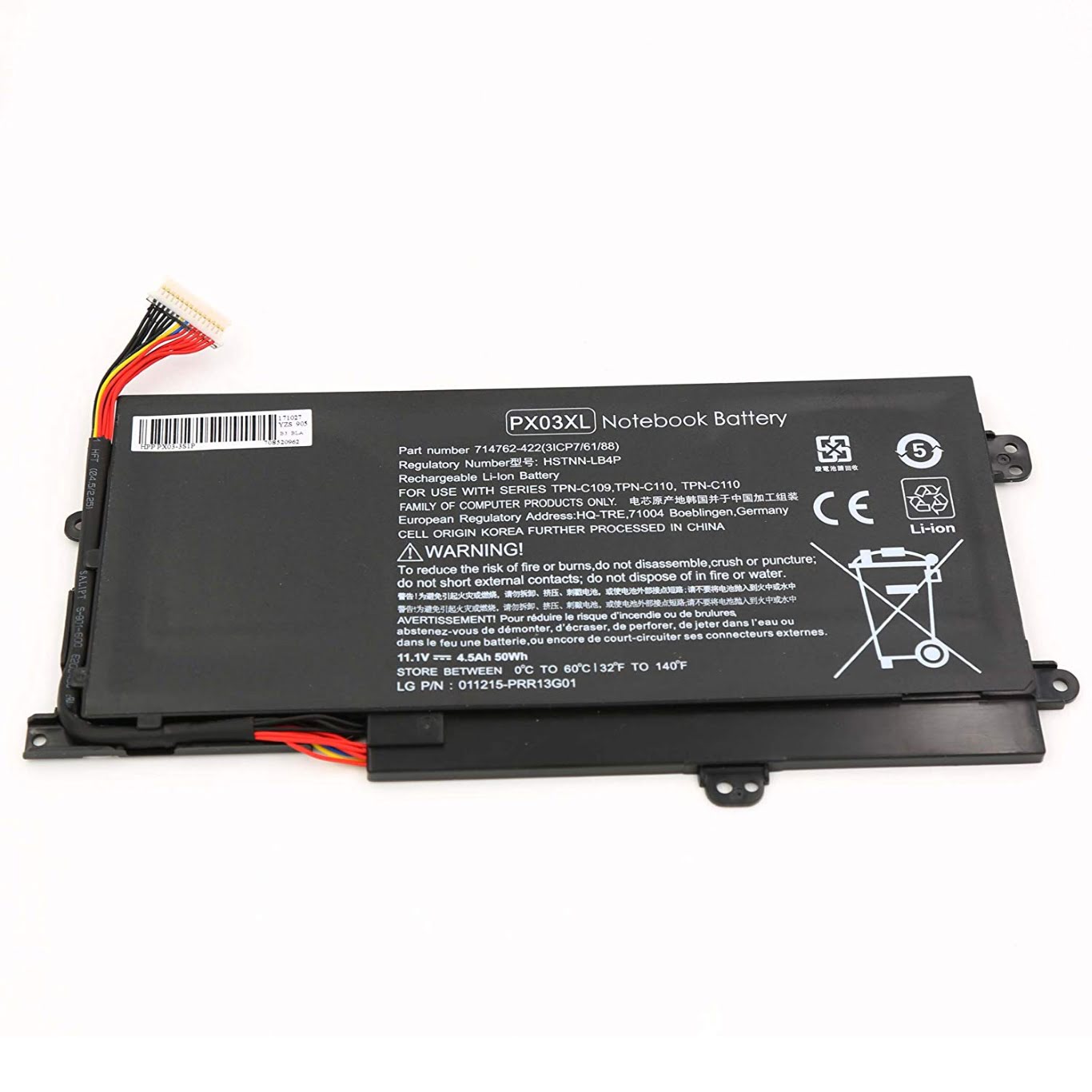 714762-1C1, 714762-241 replacement Laptop Battery for HP Envy 14-k000, Envy 14-k001tx, 11.1 V, 52W