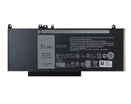 8V5GX, G5M10 replacement Laptop Battery for Dell E5450, E5470, 4 cells, 7.4V, 51wh