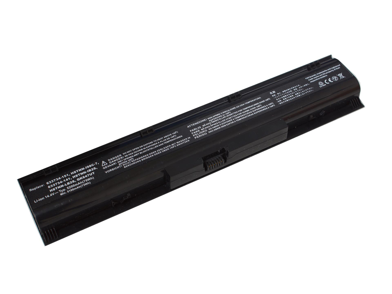 633734-141, 633734-151 replacement Laptop Battery for HP ProBook 4730s, ProBook 4740s, 8 cells, 5200mAh, 14.40V