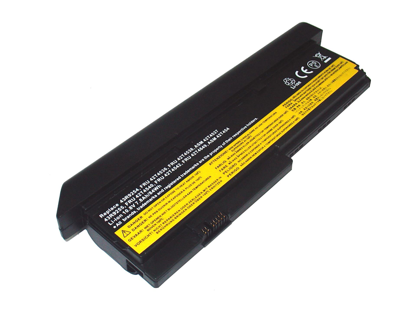 42T4834, 42T4835 replacement Laptop Battery for Lenovo ThinkPad X200, ThinkPad X200 7454, 7800mAh, 10.80V