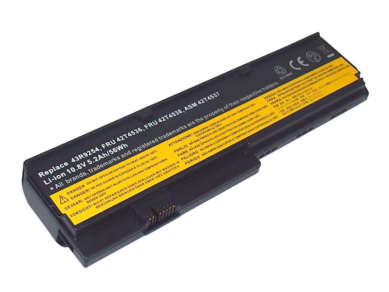 42T4834, 42T4835 replacement Laptop Battery for Lenovo ThinkPad X200, ThinkPad X200 7454, 5200mAh, 11.10V