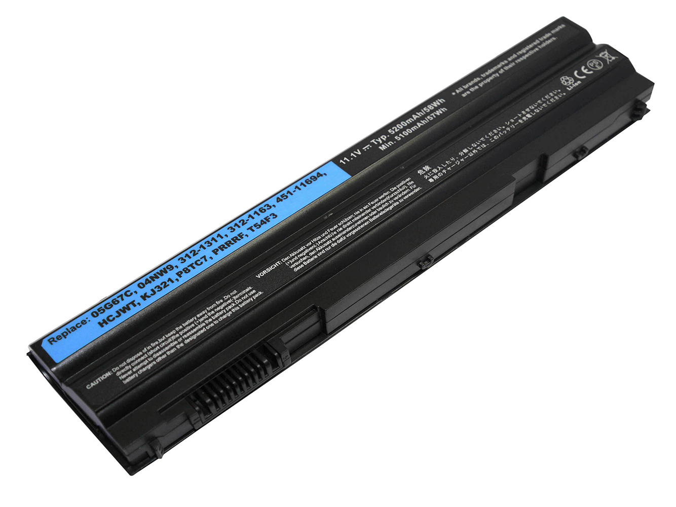 04NW9, 05G67C replacement Laptop Battery for Dell E5420 N-Series, E6430, 6 cells, 5200mAh, 11.10V