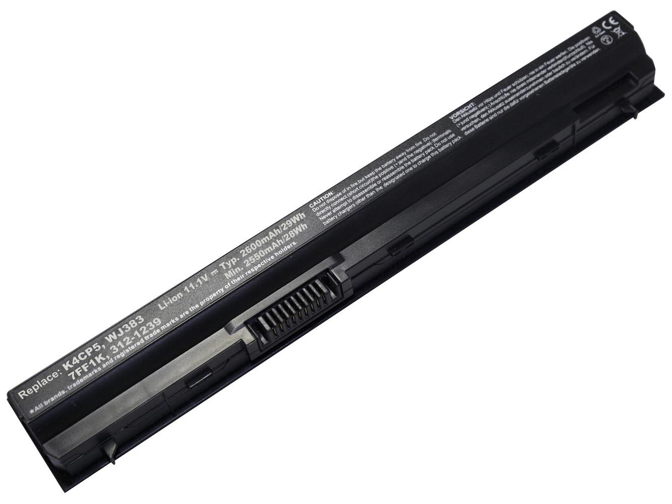 0F7W7V, 312-1239 replacement Laptop Battery for Dell Latitude E5450, Latitude E5470 (Before 2017), 3 cells, 2600mAh, 11.10V