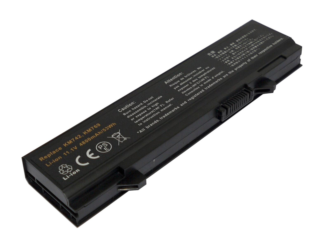 312-0762, 312-0769 replacement Laptop Battery for Dell Latitude E5400, Latitude E5410, 4800mAh, 11.10V