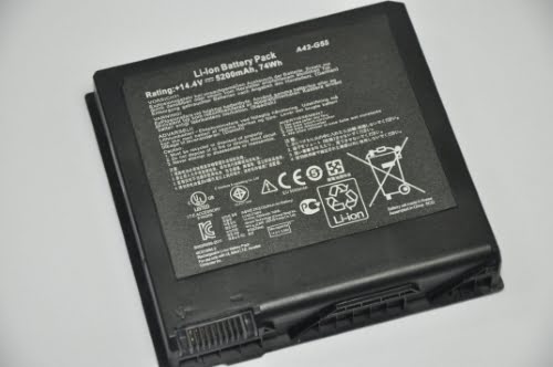 A42-G55 replacement Laptop Battery for Asus G55 Series, G55V Series, 14.4V, 5200mAh