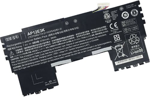 1/CP3/65/114-2, 1/CP5/42/61-2 replacement Laptop Battery for Acer Aspire S Ultrabook Series, Aspire S7 191 Ultrabook(11-inch) Series, 7.4V, 3790mah (28wh)