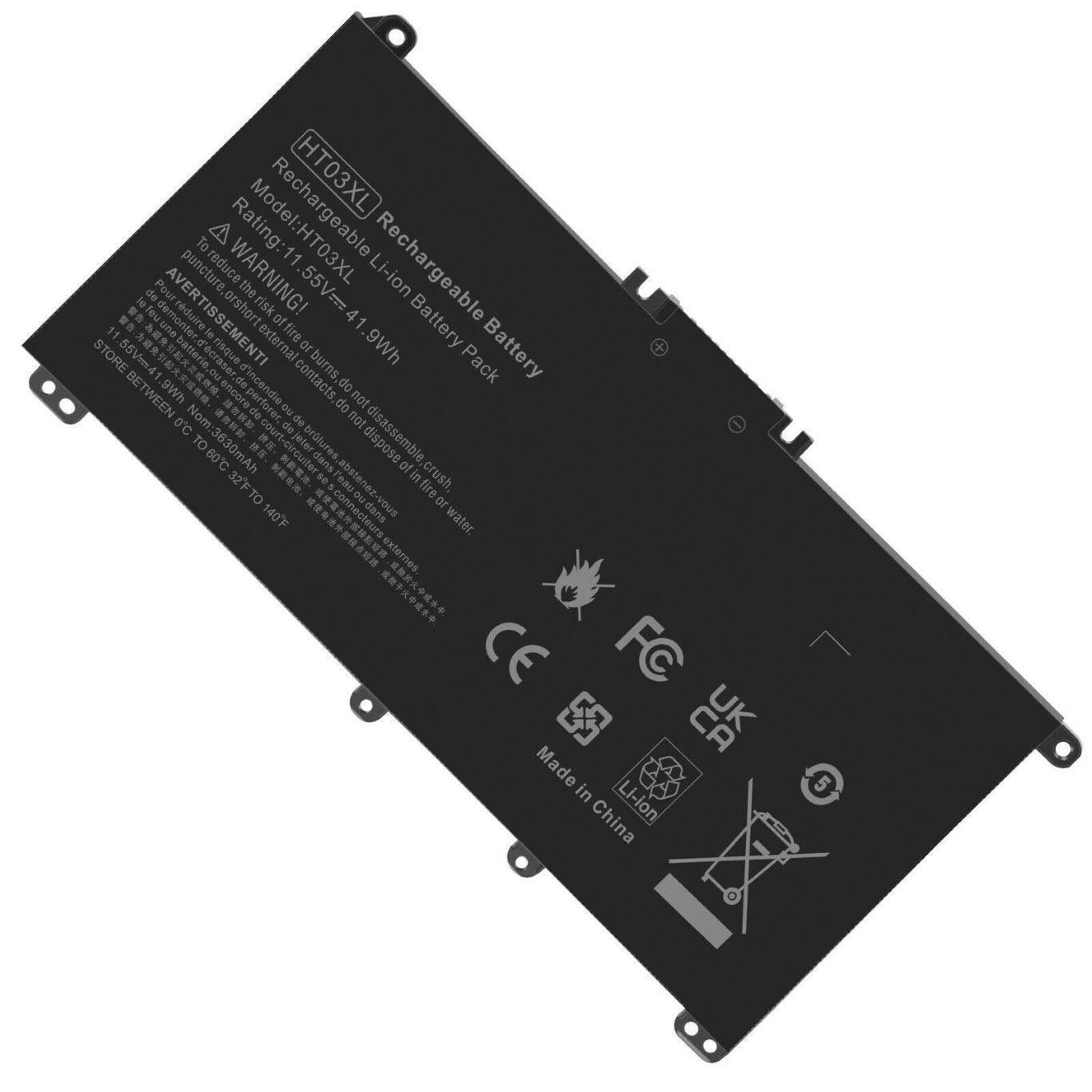 HSTNN-DB8R, HSTNN-DB8SL replacement Laptop Battery for HP Pavilion, Pavilion 14-CE0006DX, 3 cells, 11.55v, 41.9wh